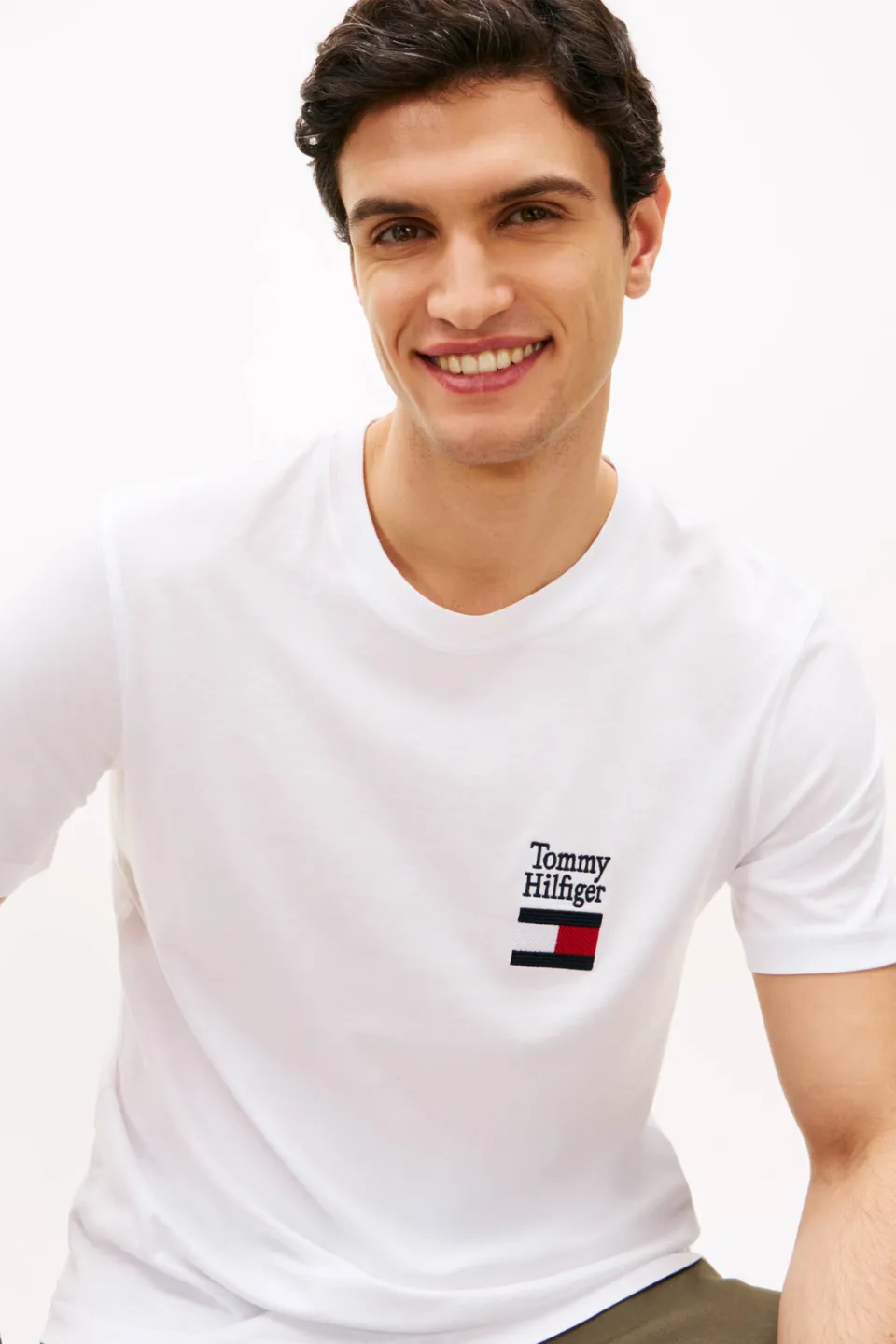 Tommy Hilfiger regular T-shirt wit, foto 4