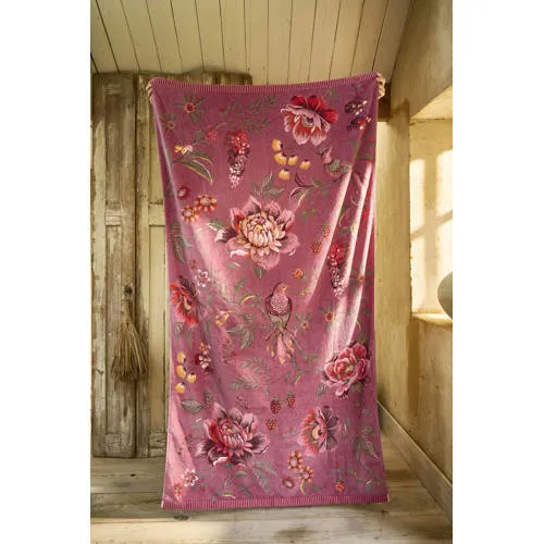 Pip Studio Secret Garden strandlaken roze, foto 5
