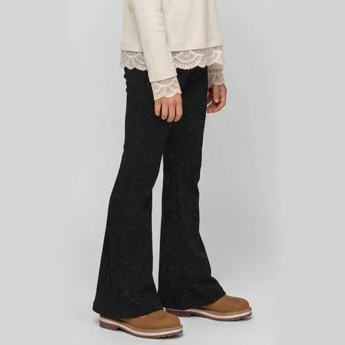 NAME IT KIDS flared broek met glitters - zwart, foto 3