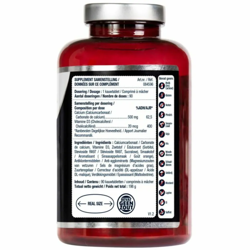 Lucovitaal Calcium 500mg & D3 kauwtabletten, foto 3