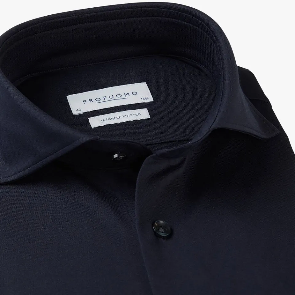 Profuomo slim fit overhemd - donkerblauw, foto 3