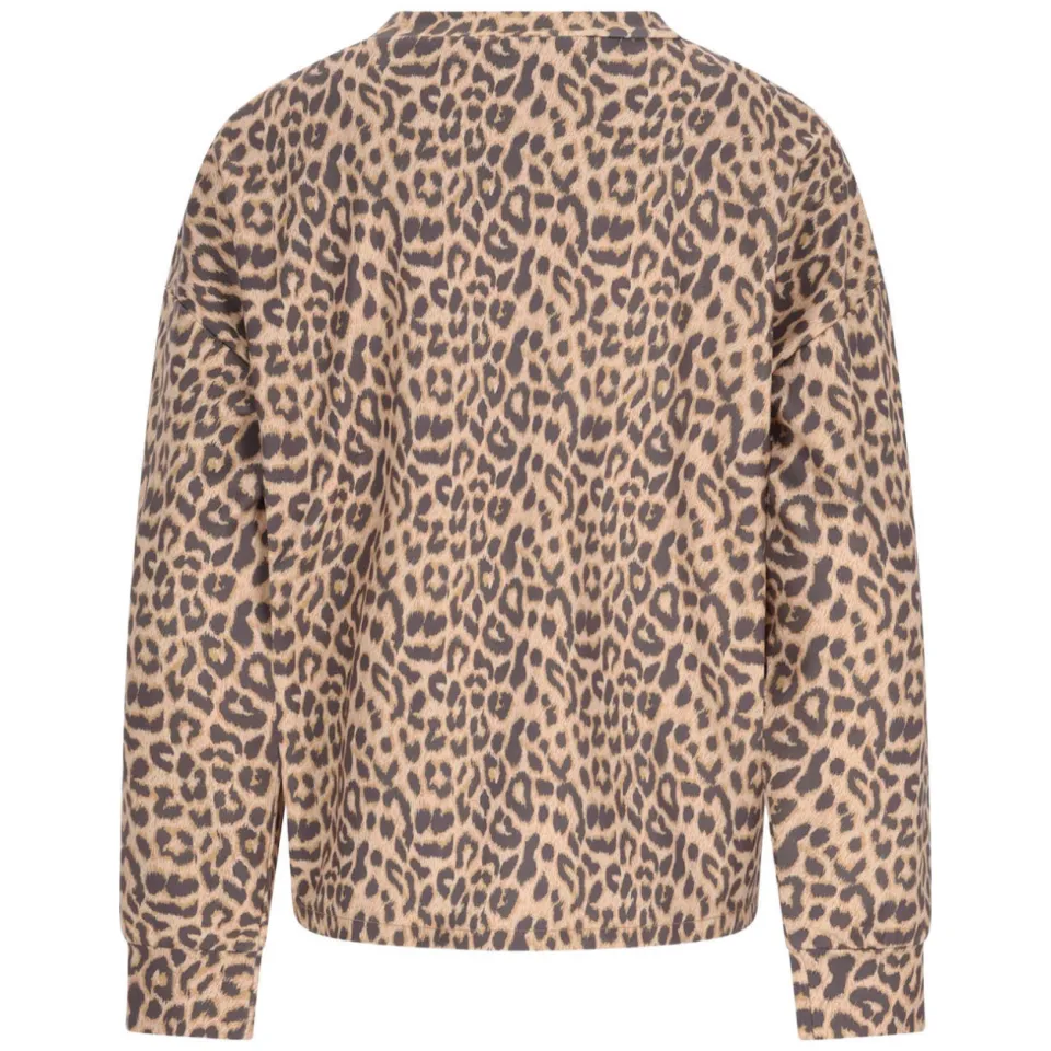 Like Flo Young oversized longsleeve panterprint bruin, foto 3