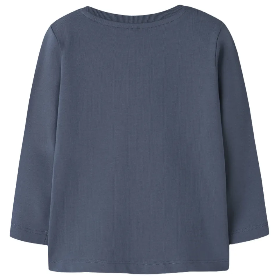 NAME IT longsleeve blauw met print, foto 2