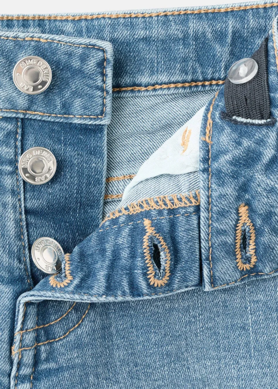 Mango jeansshorts medium blue denim, foto 5