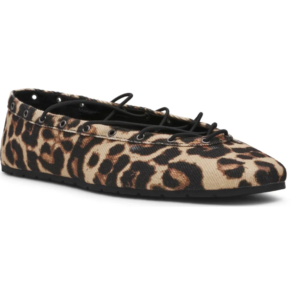 Steve Madden Pointe ballerina's met panterprint beige/zwart, foto 3