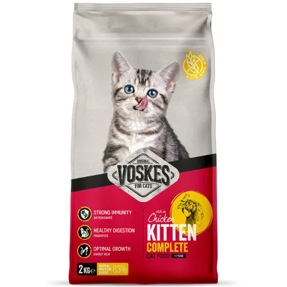 Voskes Kitten Complete kattenbrokken met kip