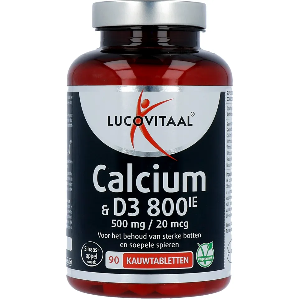 Lucovitaal Calcium 500mg & D3 kauwtabletten, foto 2
