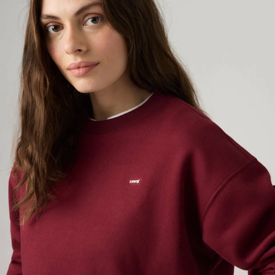 Levi's sweater met logo - donkerrood, foto 5