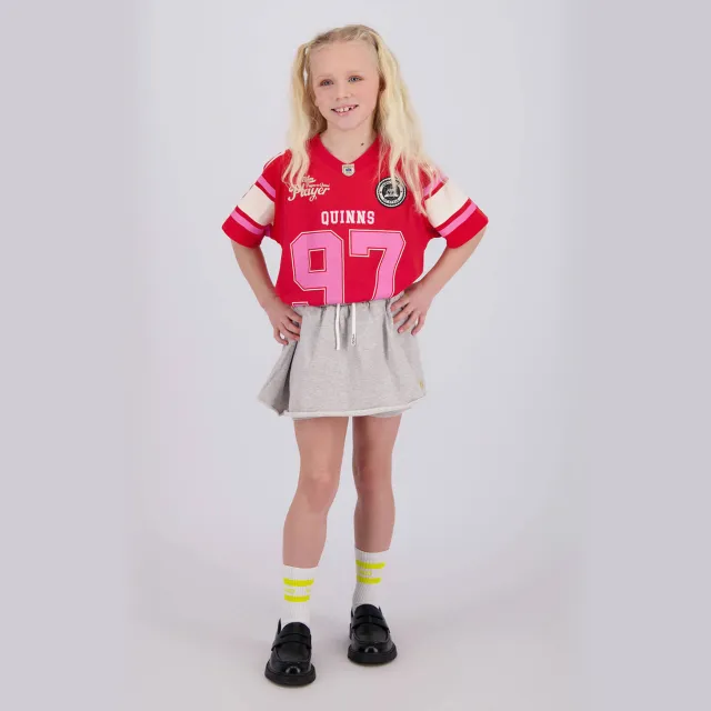 Vingino Quinns by Vingino skort grijs melange