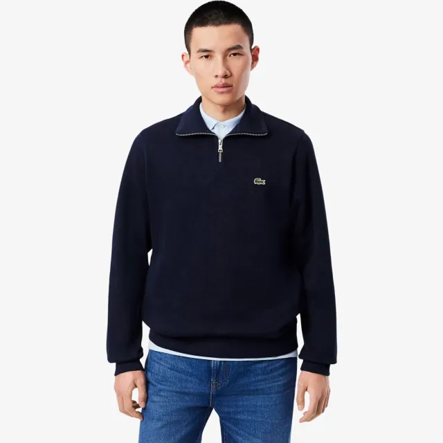 Lacoste sweater donkerblauw NAVY BLUE.