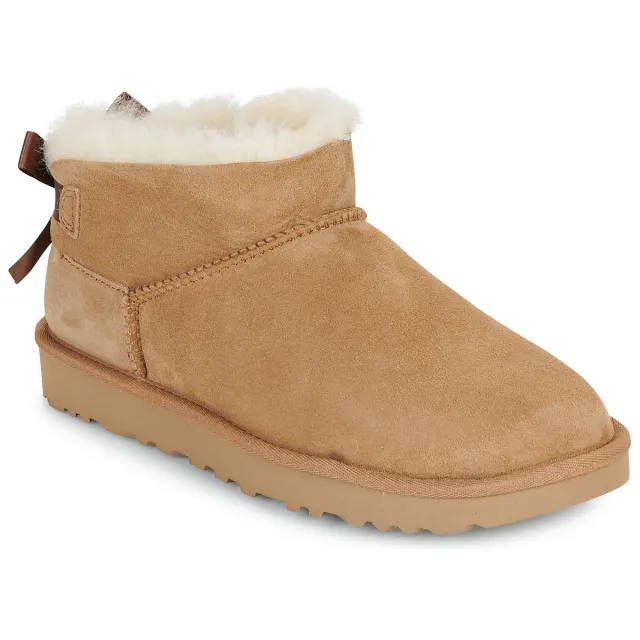 Ugg Ultra Mini Bailey Bow laars chestnut