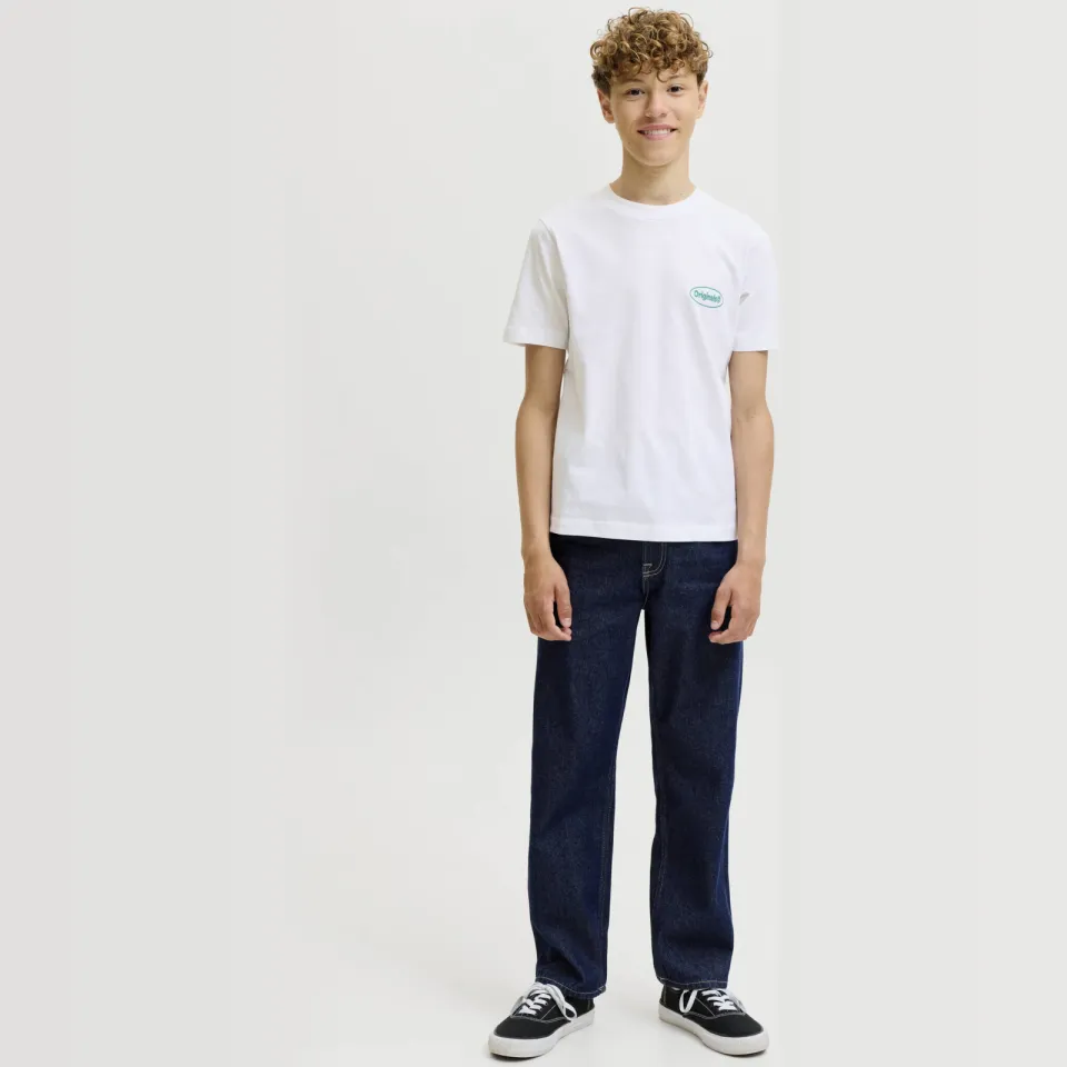 Jack & Jones relaxed fit T-shirt met backprint wit, foto 3