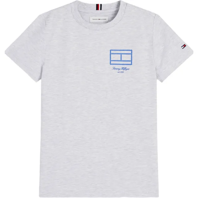 Tommy Hilfiger t-shirt lichtgrijs melange, foto 2