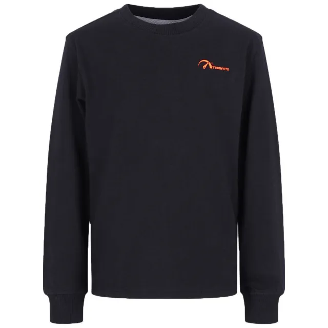 TYGO & vito longsleeve met backprint zwart, foto 2