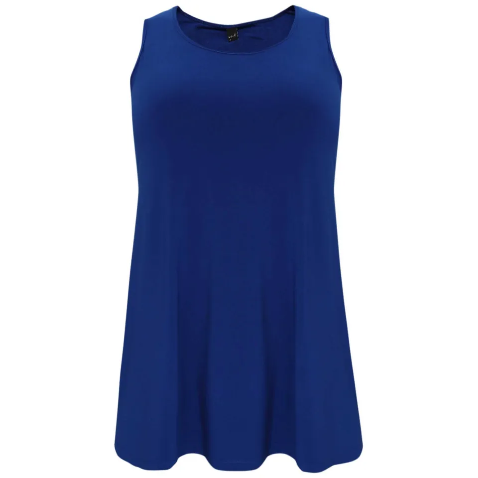 Yoek singlet van travelstof DOLCE blauw, foto 2