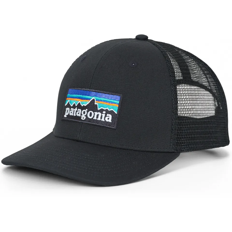 Patagonia P-6 Logo Trucker Hat pet zwart, foto 2
