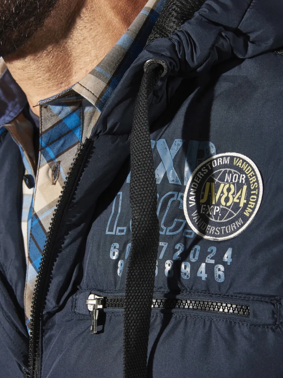 Jan Vanderstorm bodywarmer ERKULF donkerblauw blauw, foto 4