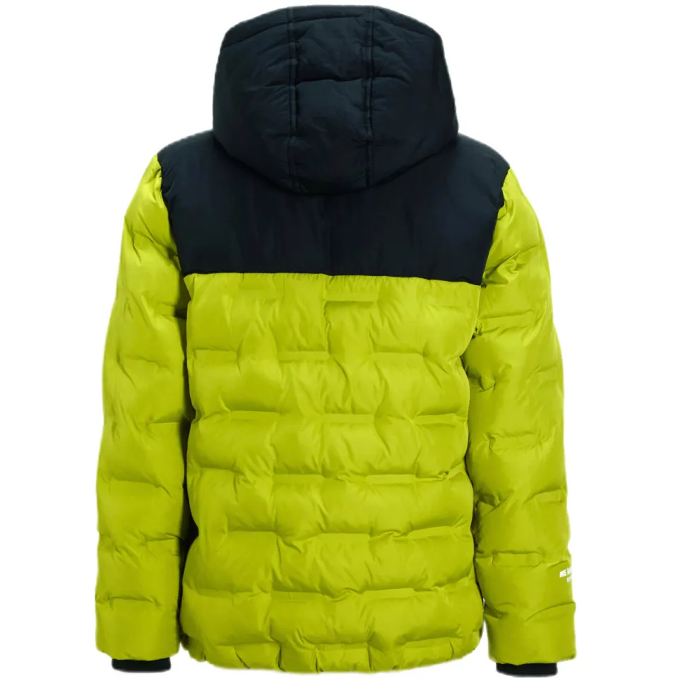 Me & My Monkey gewatteerde heatseal puffer jas groen, foto 3
