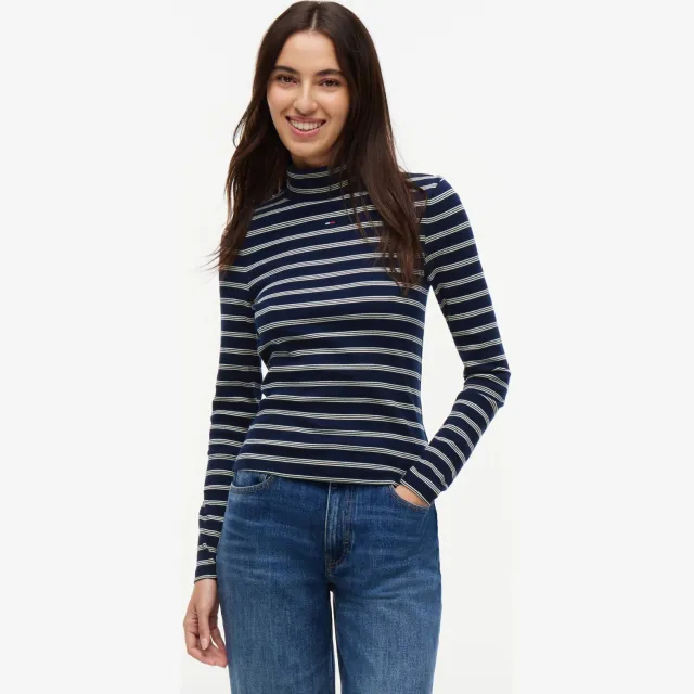 Tommy Jeans gestreepte top - donkerblauw/wit, foto 3