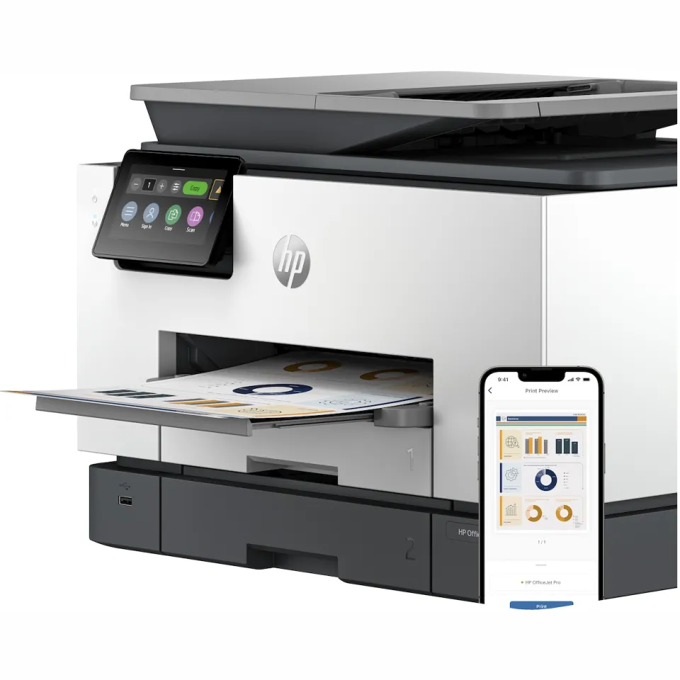 HP OfficeJet Pro 9130b all-in-one inkjetprinter grijs, foto 3