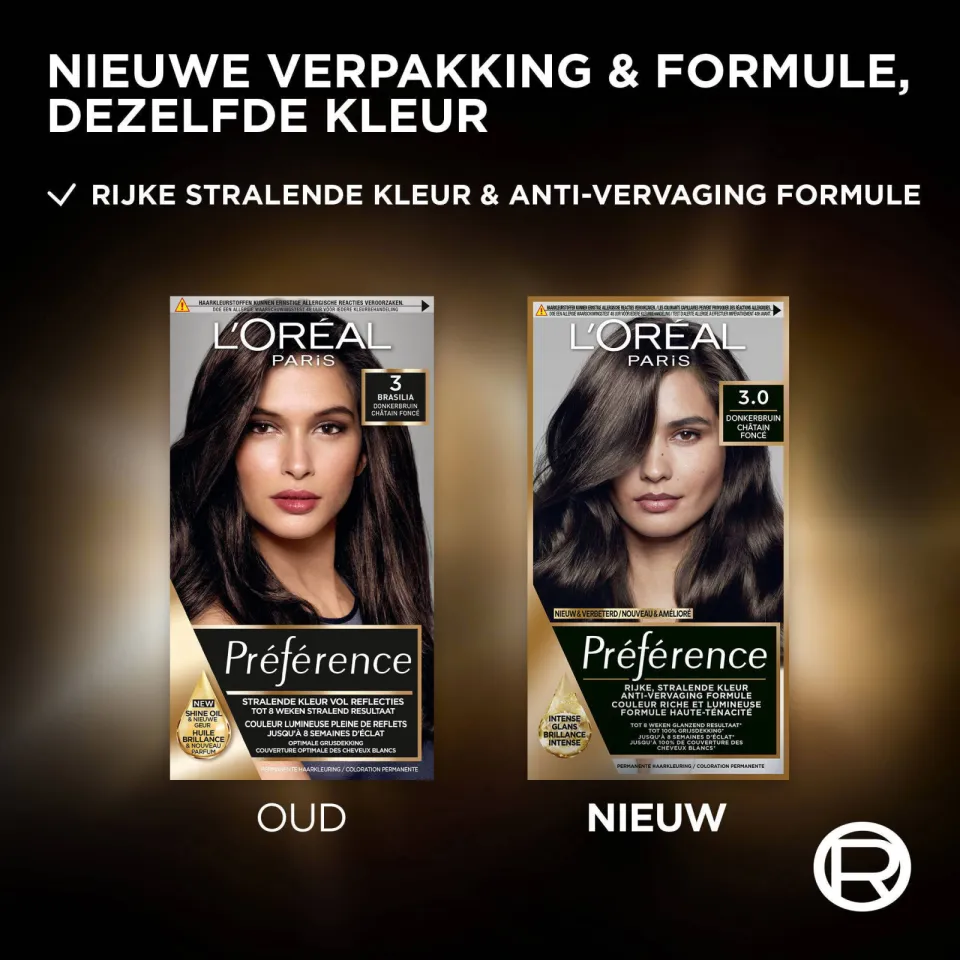 L'oréal Préférence 3.0 haarkleurmiddel donkerbruin 3.0 donkerbruin, foto 5