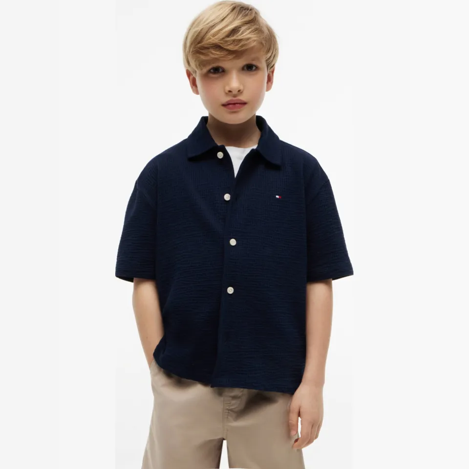 Tommy Hilfiger overhemd donkerblauw