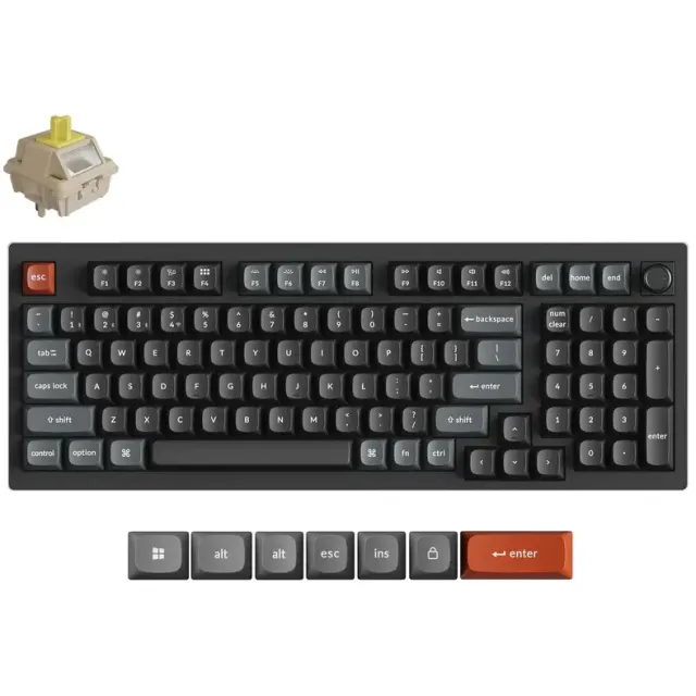 Keychron V5 Ultra 8K toetsenbord zwart
