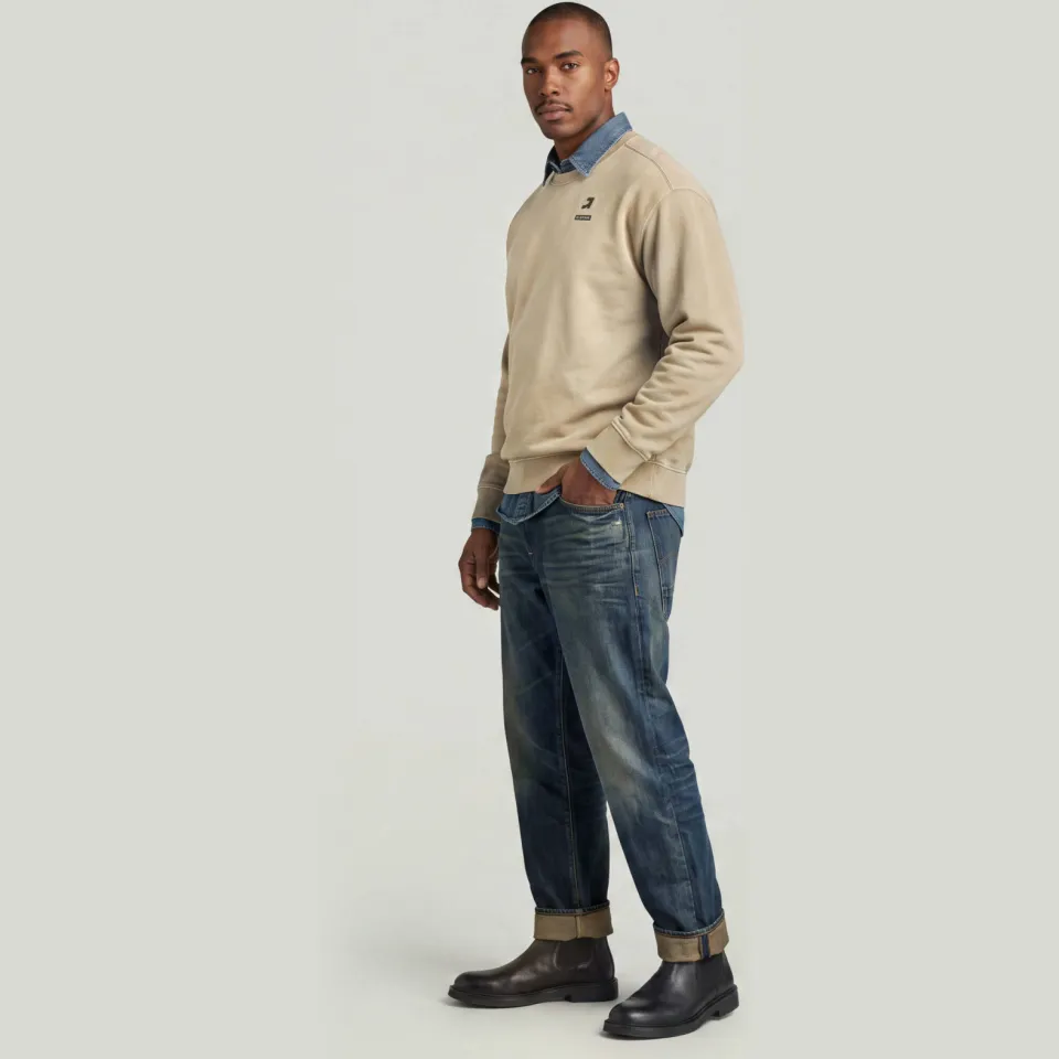 G-Star Raw G-STAR relaxed fit sweater met backprint - beige, foto 3