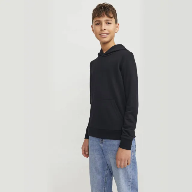 Jack & Jones JUNIOR hoodie JJEBRADLEY zwart