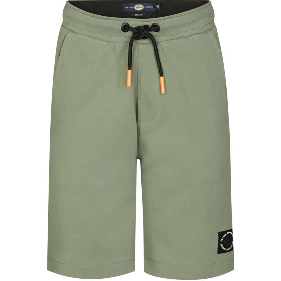 Petrol Industries relaxed sweatshort saliegroen, foto 2