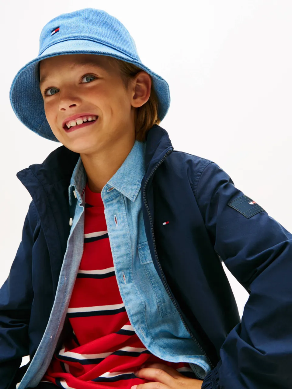 Tommy Hilfiger denim bucket hat lichtblauw, foto 2