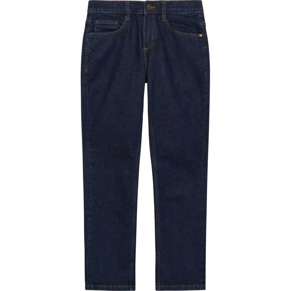 s.Oliver slim fit waist regular fit jeans dark blue denim, foto 2