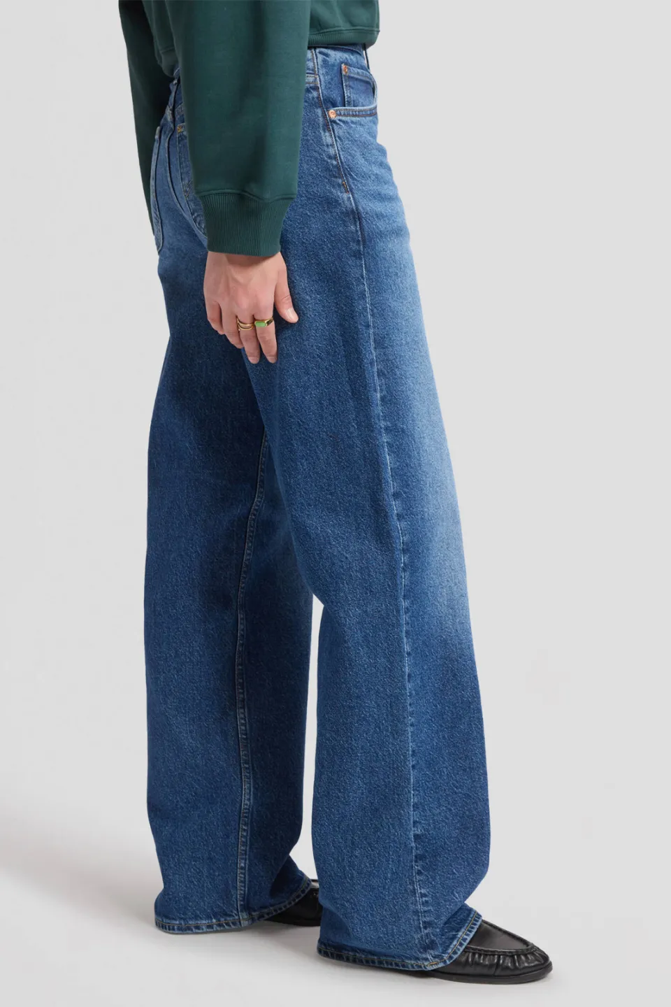 Lee Rider loose fit jeans - donkerblauw, foto 5