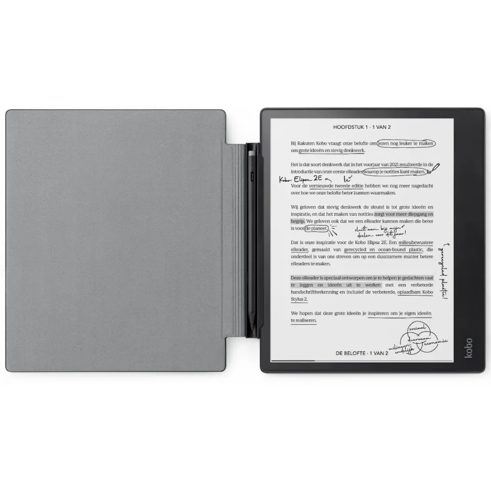 Kobo Elipsa 2E sleepcover zwart, foto 3