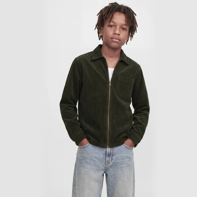 Jack & Jones JUNIOR corduroy overhemd - donkerbruin