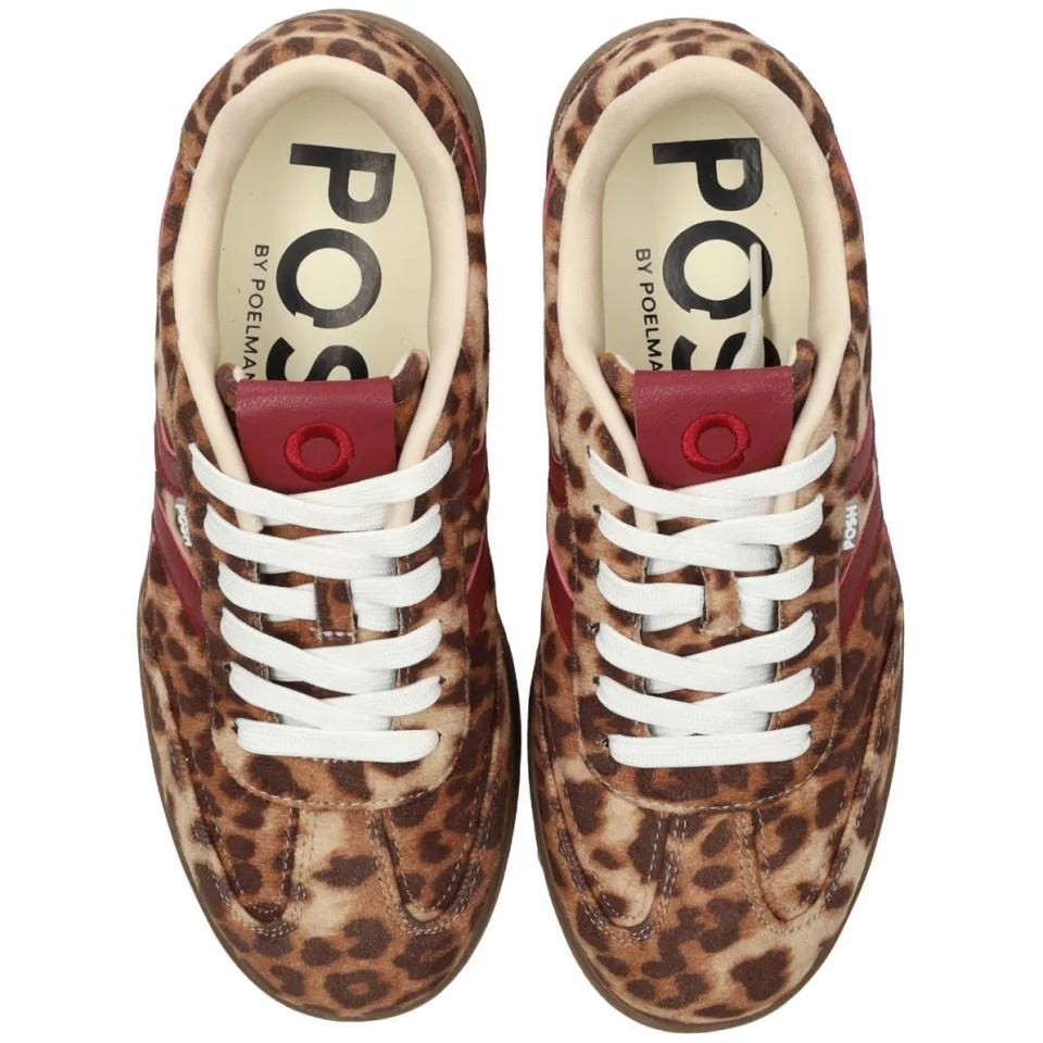 POSH by Poelman Megan suèdelook sneakers - bruin/beige, foto 6