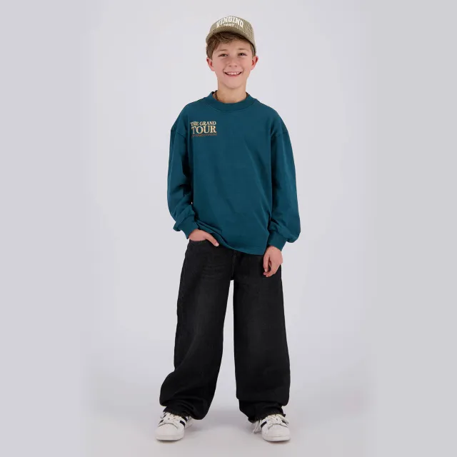 Vingino Hendo oversized longsleeve donkergroen