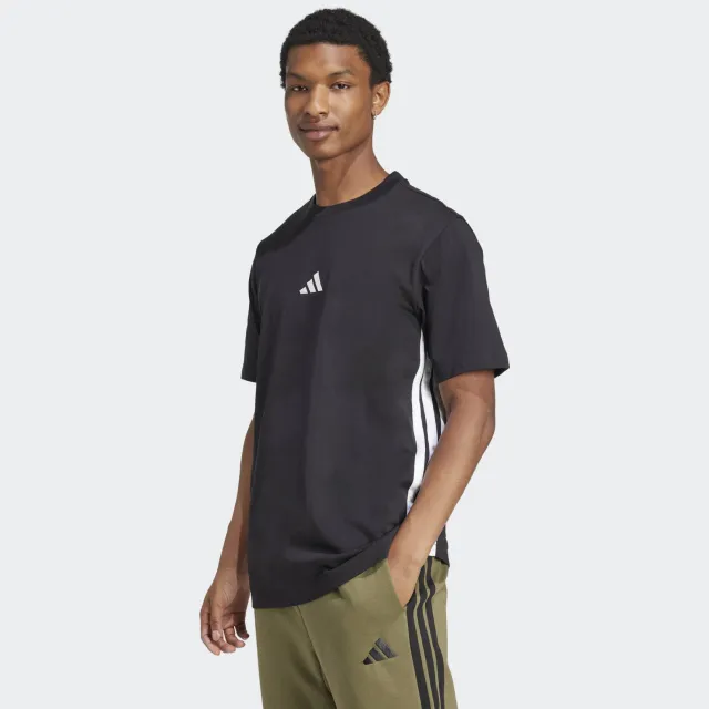 Adidas Sportswear regular T-shirt zwart Zwart/wit
