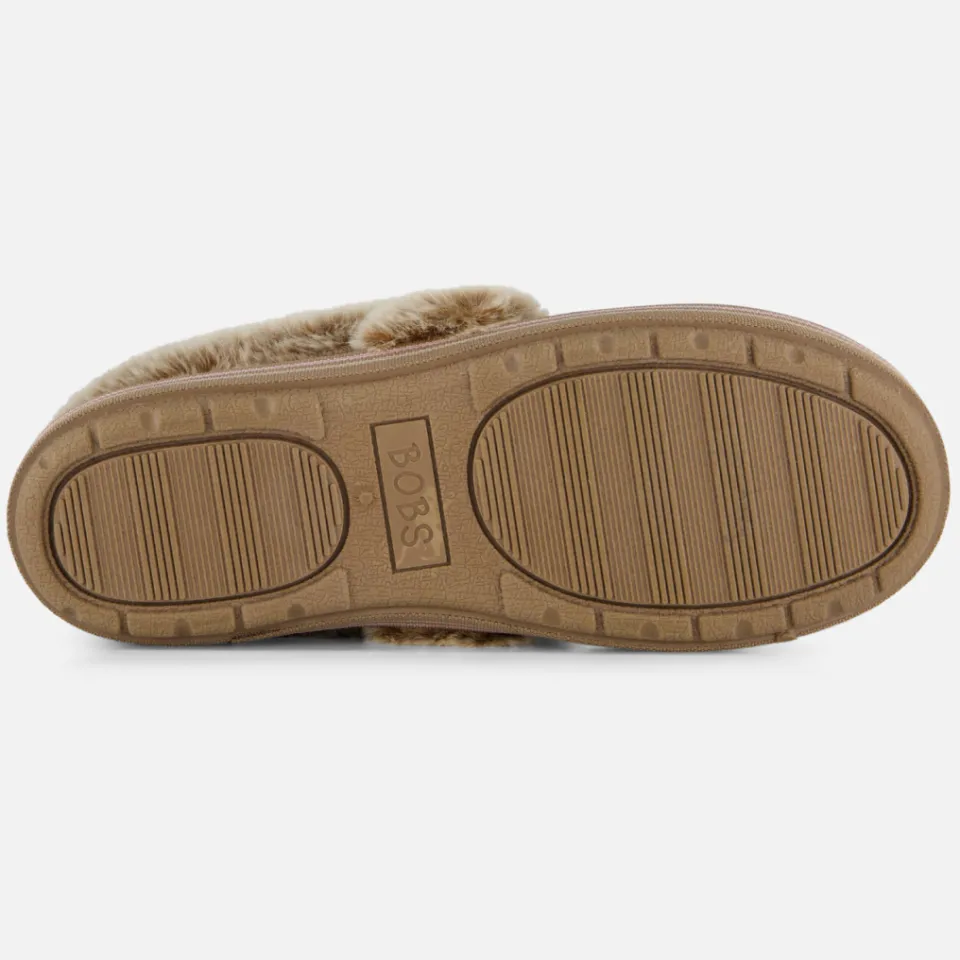 Skechers Bobs Too Cozy Chic Cat Pantoffels taupe, foto 8