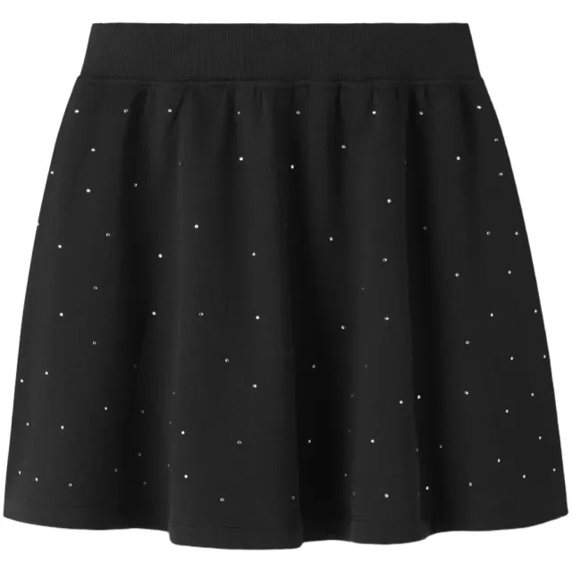 GUPPY KIDS korte rok met strass-steentjes en stippen zwart, foto 2