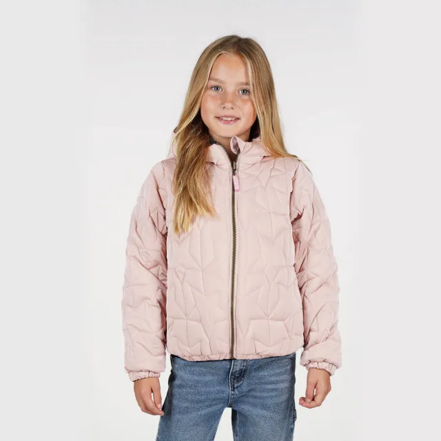B.Nosy reversibele winterjas lichtroze Lichtroze/bruin