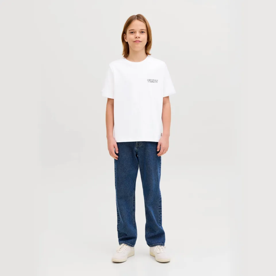 Jack & Jones t-shirt met borstprint wit, foto 3