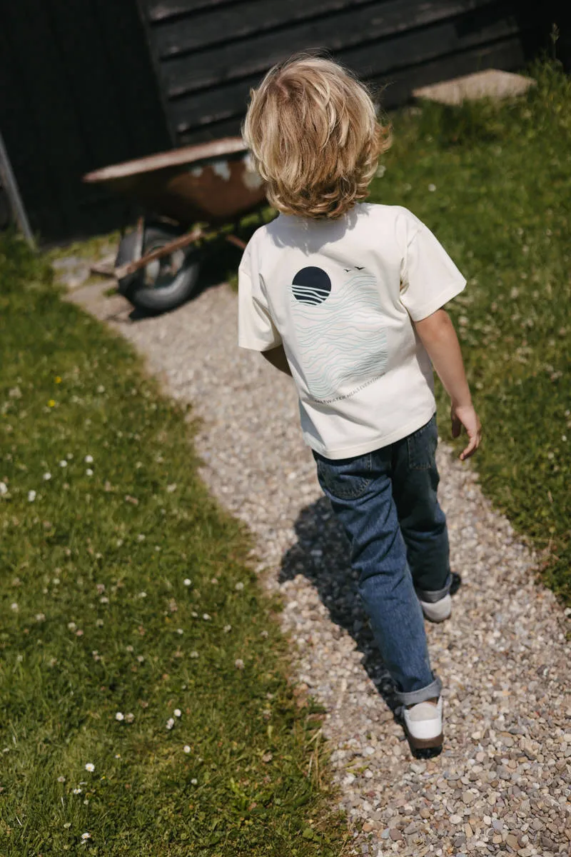Levv Little t-shirt met backprint ecru, foto 6