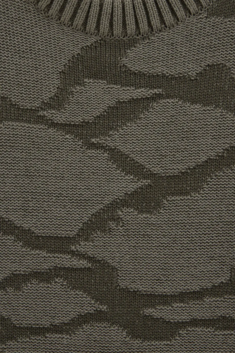 WE Fashion gebreide camouflage trui - donkergroen/groen, foto 7