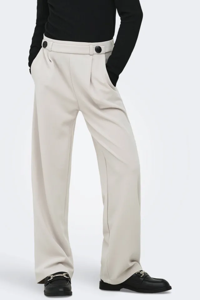 Only Kids Girl wide leg casual broek grijs, foto 6