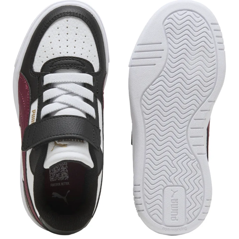 Puma Caven III lage sneaker zwart wit bordeaux, foto 5