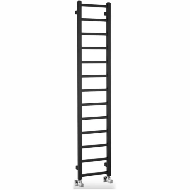 Sapho Designradiator Sapho Metro Light 30x150 cm Mat Zwart