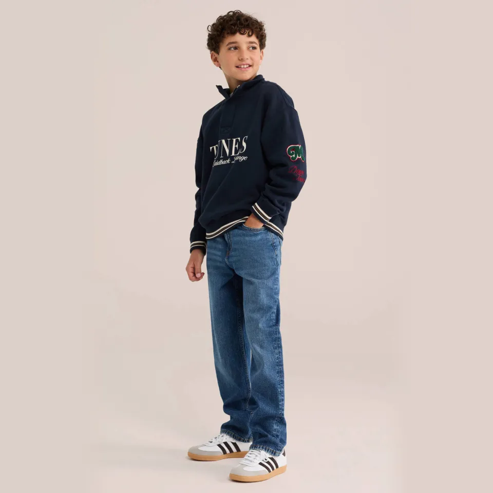 WE Fashion Blue Ridge loose fit jeans - mediumblauw Medium blue denim