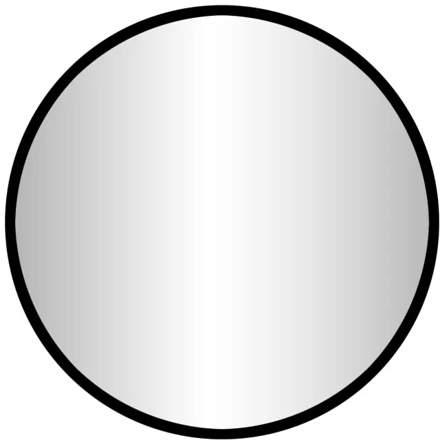 Best Design Badkamerspiegel Best Design Goslar Nero 60x60 cm Rond Mat Zwart Aluminium look