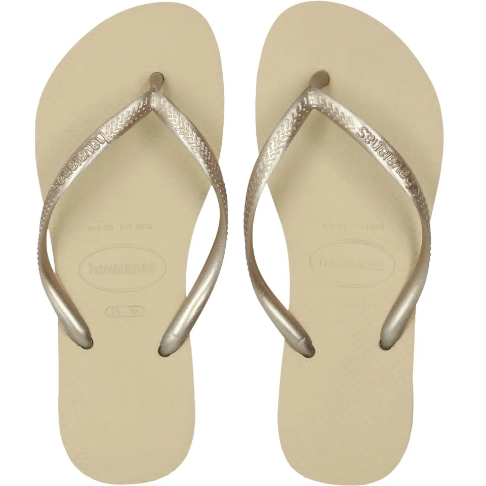 Havaianas Slim Slippers beige Rubber, foto 3